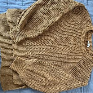 Madewell balloon sleeve knit sweater
